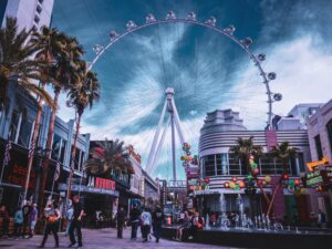 The High Roller, the world’s tallest observation wheel, in Las Vegas.