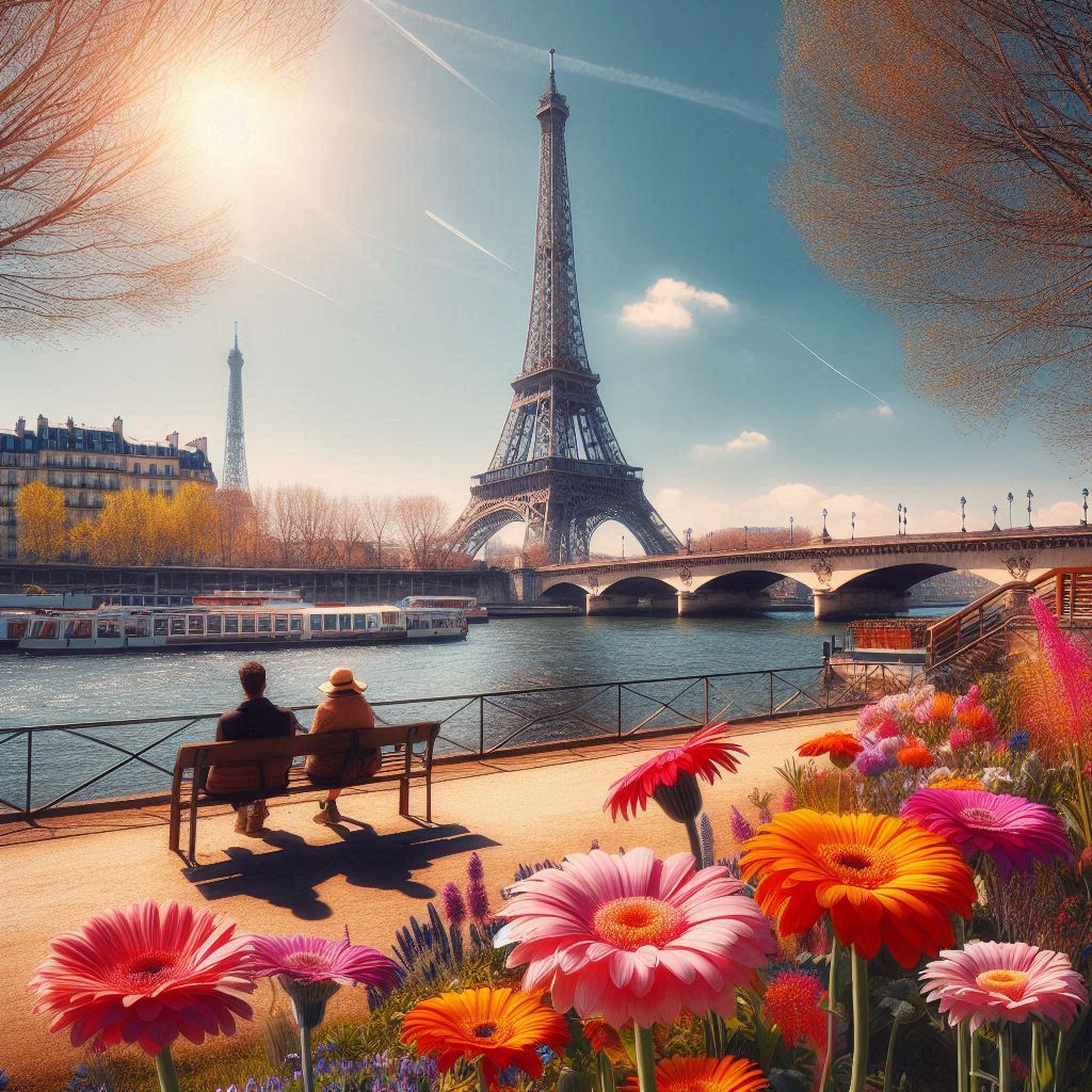 Eiffel Tower in Paris at sunset – a must-see destination.